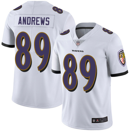 Baltimore Ravens Limited White Men Mark Andrews Road Jersey NFL Football 89 Vapor Untouchable
